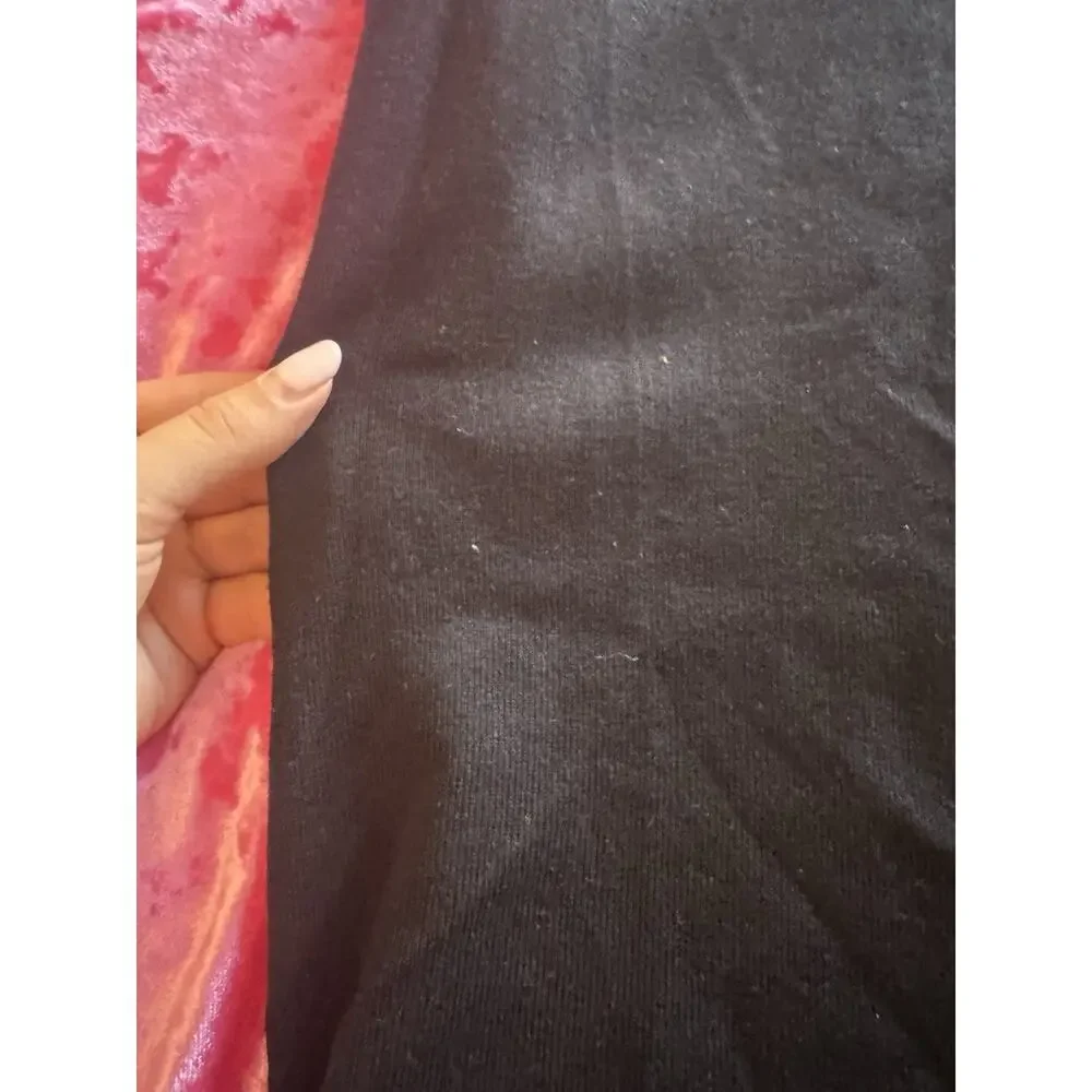 NWT Commense Black Midi Dress Ribbed Bubble Hem Women's Small Tank Top - Picture 3 of 9